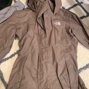 Women’s Brown North Face Rain Jacket